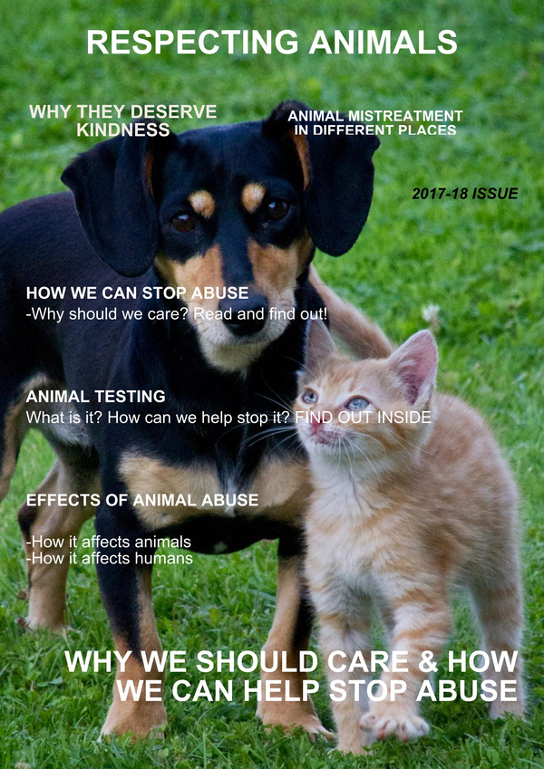 Treating Animals With Respect - 1 - A magazine created with Madmagz
