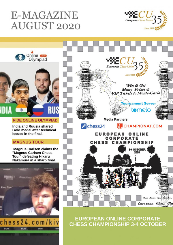 INDIA AND RUSSIA JOINT WINNERS OF FIDE ONLINE OLYMPIAD – European